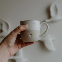 KLEINE CAPPUCCINO TASSE HERZ
