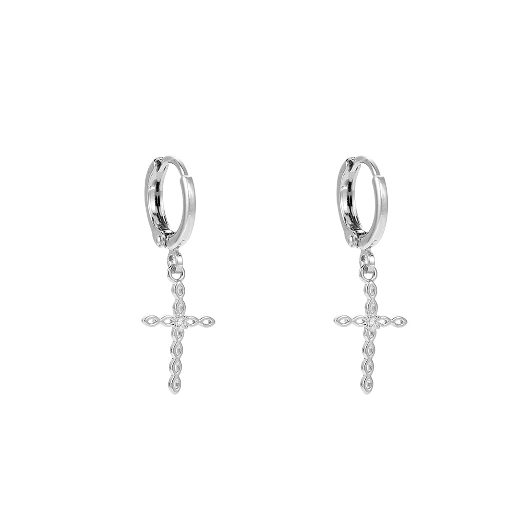 ROYAL CROSS PLATED OHRRINGE